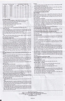 Thuốc Maxxhepa Urso 200 Ampharco điều trị xơ gan do mật nguyên phát, tan sỏi túi mật cholesterol (3 vỉ x 10 viên)