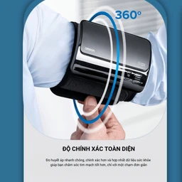 Máy đo huyết áp bắp tay không dây Omron HEM 7600T hỗ trợ đo huyết áp, nhịp tim