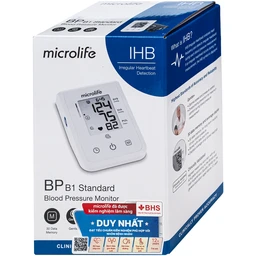 Máy đo huyết áp bắp tay Microlife B1 Standard hỗ trợ đo huyết áp, nhịp tim 2