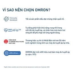 Máy đo huyết áp bắp tay Omron IQ BT Power Hem 7194T1 Flc Afib hỗ trợ đo huyết áp, cảnh báo đột quỵ