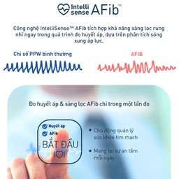 Máy đo huyết áp bắp tay Omron IQ BT Power Hem 7194T1 Flc Afib hỗ trợ đo huyết áp, cảnh báo đột quỵ