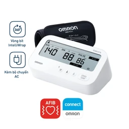 Máy đo huyết áp bắp tay Omron IQ BT Power Hem 7194T1 Flc Afib hỗ trợ đo huyết áp, cảnh báo đột quỵ