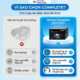 Máy đo huyết áp và Điện tâm đồ ECG Omron HEM 7530T giúp cảnh báo rối loạn nhịp tim, đột quỵ 5