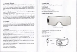 Máy massage (mát xa) mắt Fuji PG-2404G15 giúp xoa dịu thái dương và các huyệt đạo khác ở vùng mắt