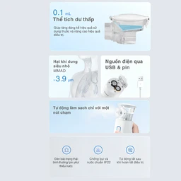 Máy xông khí dung cầm tay Yuwell M103 hỗ trợ điều trị bệnh lý về đường hô hấp 3