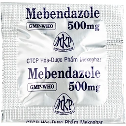 Viên nén Mebendazole 500mg Mekophar điều trị nhiễm một hay nhiều loại giun (1 viên) 5