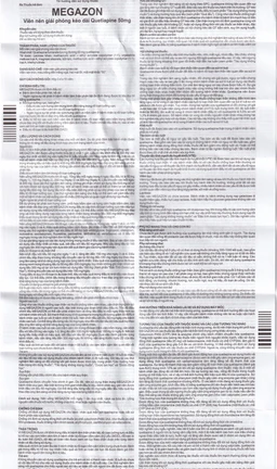 Thuốc Megazon 50mg prolonged-release tablets Pharmathen điều trị tâm thần phân liệt (3 vỉ x 10 viên)