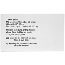 Viên nén Melanov-M Micro điều trị đái tháo đường típ 2 (10 vỉ x 10 viên) 2