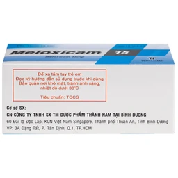 Thuốc Meloxicam 15mg Thành Nam giảm đau kháng viêm ( 10 vỉ x 10 viên) 4