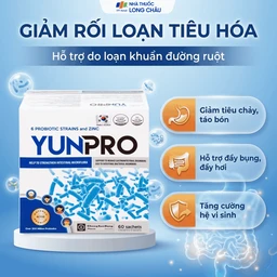 Men vi sinh bổ sung lợi khuẩn đường ruột Yunpro (60 gói x 2g) 4