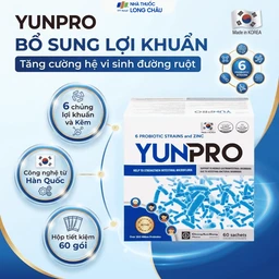 Men vi sinh bổ sung lợi khuẩn đường ruột Yunpro (60 gói x 2g) 2