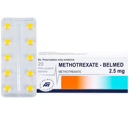 Thuốc Methotrexate Belmed 2.5mg điều trị bệnh vẩy nến, viêm khớp vảy nến, viêm khớp dạng thấp (20 viên) 1