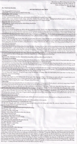 Thuốc Methotrexate Belmed 2.5mg điều trị bệnh vẩy nến, viêm khớp vảy nến, viêm khớp dạng thấp (20 viên)