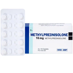 Thuốc Methylprednisolone 16mg Usa - Nic Pharma kháng viêm và ức chế miễn dịch, chống dị ứng (3 vỉ x 10 viên) 1