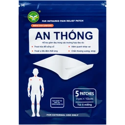 Miếng dán giảm đau An Thống Mdtyy giúp giảm đau cổ, đau mỏi vai gáy, đau lưng (20 túi x 5 miếng) 5