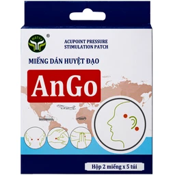 Miếng dán huyệt đạo ango Mdtyy chống say tàu xe (5 túi x 2 miếng) 