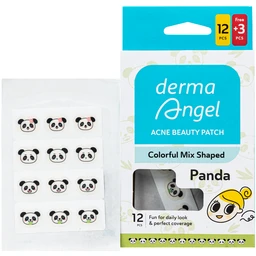 Miếng Dán Mụn Derma Angel Acne Beauty Patch Hình Gấu Panda 12+3 Miếng 1