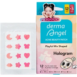 Miếng Dán Mụn Derma Angel Acne Beauty Patch Hologram 12+3 Miếng 1