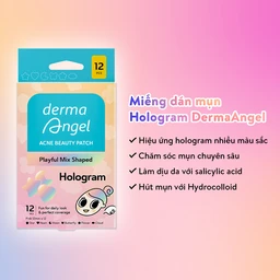 Miếng Dán Mụn Derma Angel Acne Beauty Patch Hologram 12+3 Miếng 3