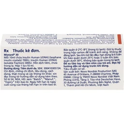 Hỗn dịch tiêm Mixtard 30 Novo Nordisk điều trị bệnh đái tháo đường (10ml) 3