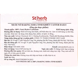 Muối nở baking soda tinh khiết Caster daily (454g) 4