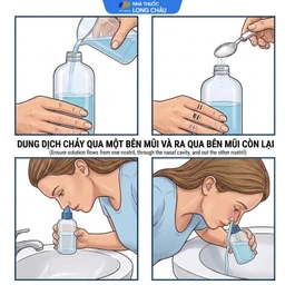 Bộ rửa xoang mũi SRK Saltmax (1 bình + 10 gói) vệ sinh mũi, ngăn ngừa viêm mũi, viêm xoang