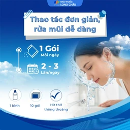 Bộ rửa xoang mũi SRK Saltmax (1 bình + 10 gói) vệ sinh mũi, ngăn ngừa viêm mũi, viêm xoang