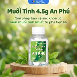 Muối tinh 4.5 gam An Phú (50 viên) nước muối sinh lý gia đình tự pha dùng rửa mũi 2