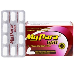 Thuốc My Para 650mg S.P.M hỗ trợ giảm đau hạ sốt (10 vỉ x 10 viên) 1