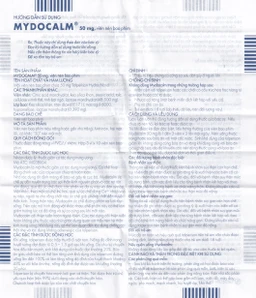 Viên nén Mydocalm 50mg Gedeon điều trị triệu chứng co cứng cơ sau đột quỵ (3 vỉ x 10 viên)