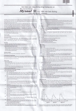 Viên nén Myonal 50mg Eisai cải thiện tăng trương lực cơ và điều trị liệt cứng (3 vỉ x 10 viên) 