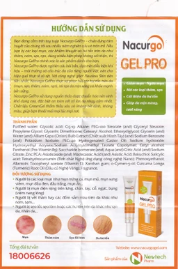 Gel bôi Nacurgo Gelpro giảm thâm sẹo (20g)