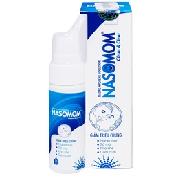 Dung dịch vệ sinh mũi Nasomom Clean&Clear Reliv điều trị nghẹt mũi, sổ mũi, khò khè, cảm cúm (70ml)