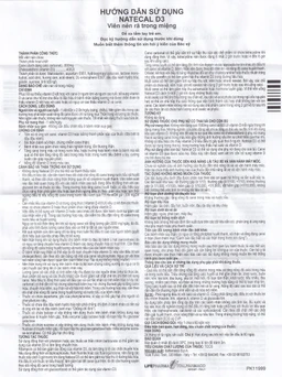 Viên nén Natecal D3 Italfarmaco điều trị và phục hồi thiếu vitamin D (60 viên)