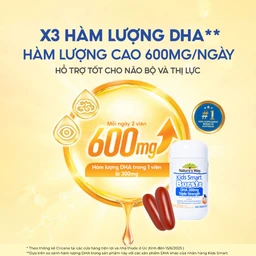 Viên nhai hỗ trợ bổ não Kids Smart Bursts DHA 300mg Nature's Way (50 viên)