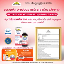 Siro hỗ trợ tăng sức đề kháng Kids Smart Liquid Multi + Iron Nature's Way (200ml) 8