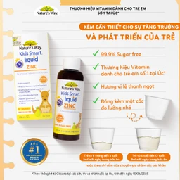 Siro bổ sung kẽm và hỗ trợ kích thích thèm ăn Kids Smart Liquid Zinc Nature's Way (Hộp 100ml) 5