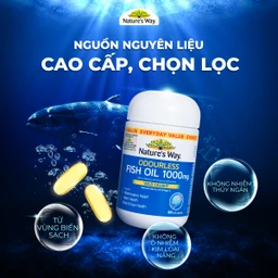 Viên hỗ trợ bổ não Odourless Fish Oil 1000mg Nature's Way (80 viên) 3