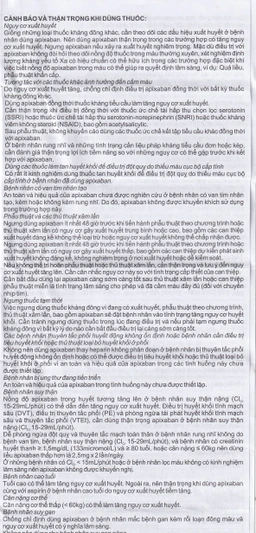 Thuốc NDP-Apixan 5mg Nadyphar hỗ trợ phòng ngừa đột quỵ, tăng huyết áp (2 vỉ x 10 viên)