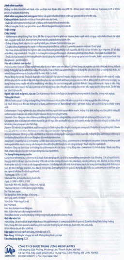 Viên nén Neazi 500mg Mediplantex điều trị viêm xoang cấp, viêm họng, amidan (1 vỉ x 3 viên)