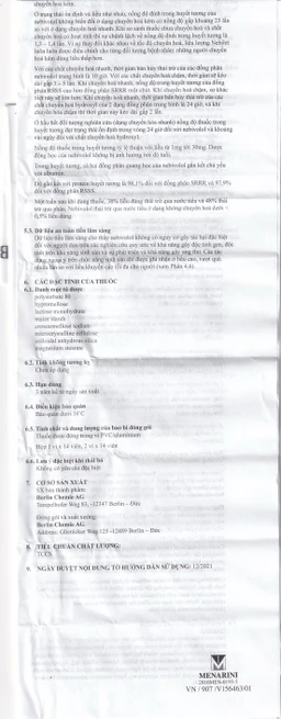 Thuốc Nebilet Nebivolol 5mg Menarini điều trị tăng huyết áp và suy tim mạn tính (2 vỉ x 14 viên)