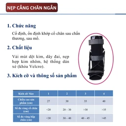 Nẹp cẳng chân ngắn size 3 Gia Hưng