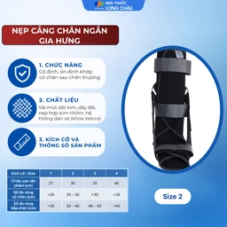 Nẹp cẳng chân ngắn size 2 Gia Hưng 2