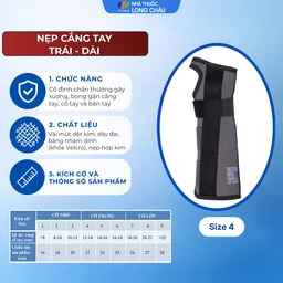 Nẹp cẳng tay trái - dài size 4 Gia Hưng 2