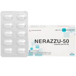 Thuốc Nerazzu 50 Davipharm điều trị tăng huyết áp (3 vỉ x 10 viên)