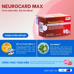 Viên uống Neurocard Max Luca Pharma hỗ trợ chức năng hệ tim mạch, tuần hoàn máu (6 vỉ x 10 viên) 2