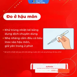 Nhiệt kế thuỷ ngân đo thân nhiệt cơ thể Aurora CRW-23