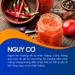 Đồ ăn cay nóng làm tăng nguy cơ nhiệt miệng