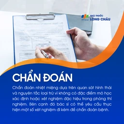 Chẩn đoán nhiệt miệng dựa trên quan sát và loại trừ