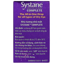 Nhũ Tương Nhỏ Mắt Systane Complete Alcon Giảm Kích Ứng, Khô Mắt, Bảo Vệ Và Phục Hồi Nhãn Cầu 5ml 7